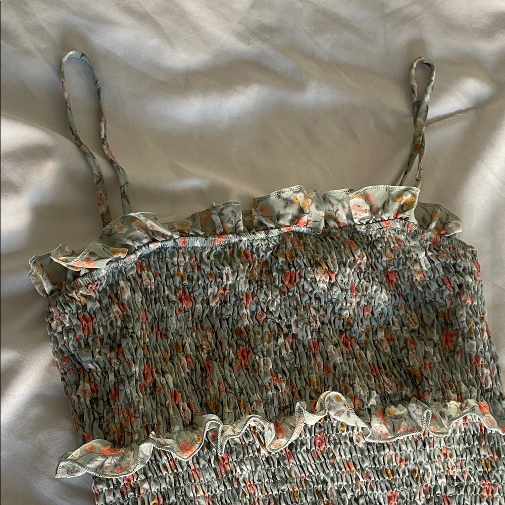 Floral Ruffle Maxi Dress - Picture 2 of 4